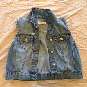 Jean crop vest